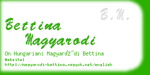 bettina magyarodi business card